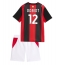 Maillot de football Réplique AC Milan Adrien Rabiot #12 Domicile Enfant 2026-27 Manche Courte (+ Pantalon court)