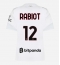 Maillot de football Réplique AC Milan Adrien Rabiot #12 Extérieur Femme 2026-27 Manche Courte