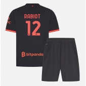 Maillot de football Réplique AC Milan Adrien Rabiot #12 Troisième Enfant 2026-27 Manche Courte (+ Pantalon court)