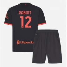 Maillot de football Réplique AC Milan Adrien Rabiot #12 Troisième Enfant 2026-27 Manche Courte (+ Pantalon court)