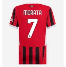 Maillot de football Réplique AC Milan Alvaro Morata #7 Domicile Femme 2024-25 Manche Courte