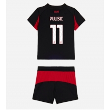 Maillot de football Réplique AC Milan Christian Pulisic #11 Domicile Enfant 2025-26 Manche Courte (+ Pantalon court)
