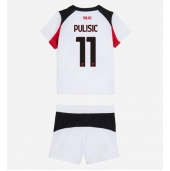 Maillot de football Réplique AC Milan Christian Pulisic #11 Extérieur Enfant 2025-26 Manche Courte (+ Pantalon court)
