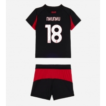 Maillot de football Réplique AC Milan Christopher Nkunku #18 Domicile Enfant 2025-26 Manche Courte (+ Pantalon court)