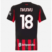 Maillot de football Réplique AC Milan Christopher Nkunku #18 Domicile Femme 2025-26 Manche Courte