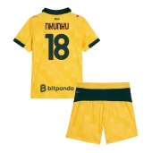 Maillot de football Réplique AC Milan Christopher Nkunku #18 Troisième Enfant 2025-26 Manche Courte (+ Pantalon court)