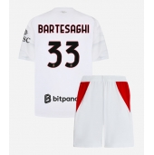 Maillot de football Réplique AC Milan Davide Bartesaghi #33 Extérieur Enfant 2026-27 Manche Courte (+ Pantalon court)