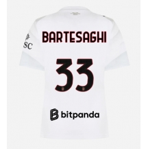 Maillot de football Réplique AC Milan Davide Bartesaghi #33 Extérieur Femme 2026-27 Manche Courte