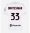 Maillot de football Réplique AC Milan Davide Bartesaghi #33 Extérieur Femme 2026-27 Manche Courte