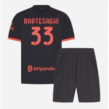 Maillot de football Réplique AC Milan Davide Bartesaghi #33 Troisième Enfant 2026-27 Manche Courte (+ Pantalon court)
