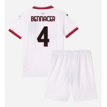 Maillot de football Réplique AC Milan Ismael Bennacer #4 Extérieur Enfant 2024-25 Manche Courte (+ Pantalon court)