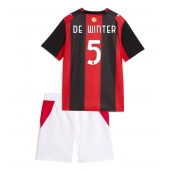 Maillot de football Réplique AC Milan Koni De Winter #5 Domicile Enfant 2026-27 Manche Courte (+ Pantalon court)