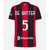 Maillot de football Réplique AC Milan Koni De Winter #5 Domicile Femme 2026-27 Manche Courte