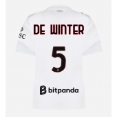 Maillot de football Réplique AC Milan Koni De Winter #5 Extérieur Femme 2026-27 Manche Courte