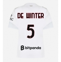 Maillot de football Réplique AC Milan Koni De Winter #5 Extérieur Femme 2026-27 Manche Courte
