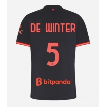 Maillot de football Réplique AC Milan Koni De Winter #5 Troisième Femme 2026-27 Manche Courte