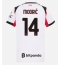 Maillot de football Réplique AC Milan Luka Modric #14 Extérieur Femme 2025-26 Manche Courte