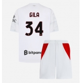 Maillot de football Réplique AC Milan Mario Gila #34 Extérieur Enfant 2026-27 Manche Courte (+ Pantalon court)