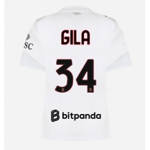 Maillot de football Réplique AC Milan Mario Gila #34 Extérieur Femme 2026-27 Manche Courte