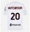 Maillot de football Réplique AC Milan Omari Hutchinson #20 Extérieur 2026-27 Manche Courte