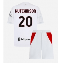 Maillot de football Réplique AC Milan Omari Hutchinson #20 Extérieur Enfant 2026-27 Manche Courte (+ Pantalon court)