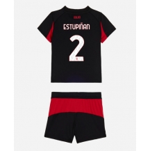 Maillot de football Réplique AC Milan Pervis Estupinan #2 Domicile Enfant 2025-26 Manche Courte (+ Pantalon court)