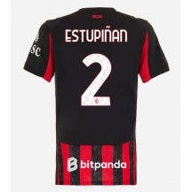 Maillot de football Réplique AC Milan Pervis Estupinan #2 Domicile Femme 2025-26 Manche Courte