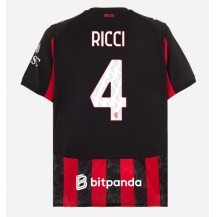 Maillot de football Réplique AC Milan Samuele Ricci #4 Domicile 2025-26 Manche Courte