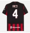 Maillot de football Réplique AC Milan Samuele Ricci #4 Domicile 2025-26 Manche Courte