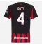 Maillot de football Réplique AC Milan Samuele Ricci #4 Domicile Femme 2025-26 Manche Courte