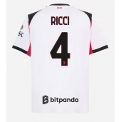 Maillot de football Réplique AC Milan Samuele Ricci #4 Extérieur 2025-26 Manche Courte