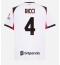 Maillot de football Réplique AC Milan Samuele Ricci #4 Extérieur 2025-26 Manche Courte