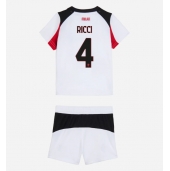 Maillot de football Réplique AC Milan Samuele Ricci #4 Extérieur Enfant 2025-26 Manche Courte (+ Pantalon court)