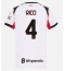 Maillot de football Réplique AC Milan Samuele Ricci #4 Extérieur Femme 2025-26 Manche Courte
