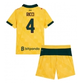 Maillot de football Réplique AC Milan Samuele Ricci #4 Troisième Enfant 2025-26 Manche Courte (+ Pantalon court)