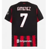 Maillot de football Réplique AC Milan Santiago Gimenez #7 Domicile 2025-26 Manche Courte
