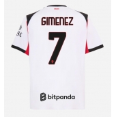 Maillot de football Réplique AC Milan Santiago Gimenez #7 Extérieur 2025-26 Manche Courte