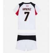 Maillot de football Réplique AC Milan Santiago Gimenez #7 Extérieur Enfant 2025-26 Manche Courte (+ Pantalon court)
