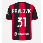 Maillot de football Réplique AC Milan Strahinja Pavlovic #31 Domicile 2026-27 Manche Courte