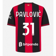 Maillot de football Réplique AC Milan Strahinja Pavlovic #31 Domicile 2026-27 Manche Courte