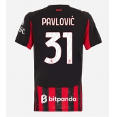 Maillot de football Réplique AC Milan Strahinja Pavlovic #31 Domicile Femme 2025-26 Manche Courte