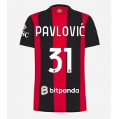 Maillot de football Réplique AC Milan Strahinja Pavlovic #31 Domicile Femme 2026-27 Manche Courte