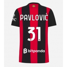Maillot de football Réplique AC Milan Strahinja Pavlovic #31 Domicile Femme 2026-27 Manche Courte