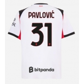 Maillot de football Réplique AC Milan Strahinja Pavlovic #31 Extérieur 2025-26 Manche Courte
