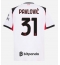 Maillot de football Réplique AC Milan Strahinja Pavlovic #31 Extérieur 2025-26 Manche Courte