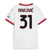 Maillot de football Réplique AC Milan Strahinja Pavlovic #31 Extérieur Femme 2024-25 Manche Courte