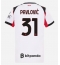 Maillot de football Réplique AC Milan Strahinja Pavlovic #31 Extérieur Femme 2025-26 Manche Courte