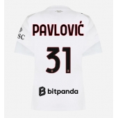 Maillot de football Réplique AC Milan Strahinja Pavlovic #31 Extérieur Femme 2026-27 Manche Courte