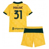 Maillot de football Réplique AC Milan Strahinja Pavlovic #31 Troisième Enfant 2025-26 Manche Courte (+ Pantalon court)