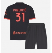 Maillot de football Réplique AC Milan Strahinja Pavlovic #31 Troisième Enfant 2026-27 Manche Courte (+ Pantalon court)